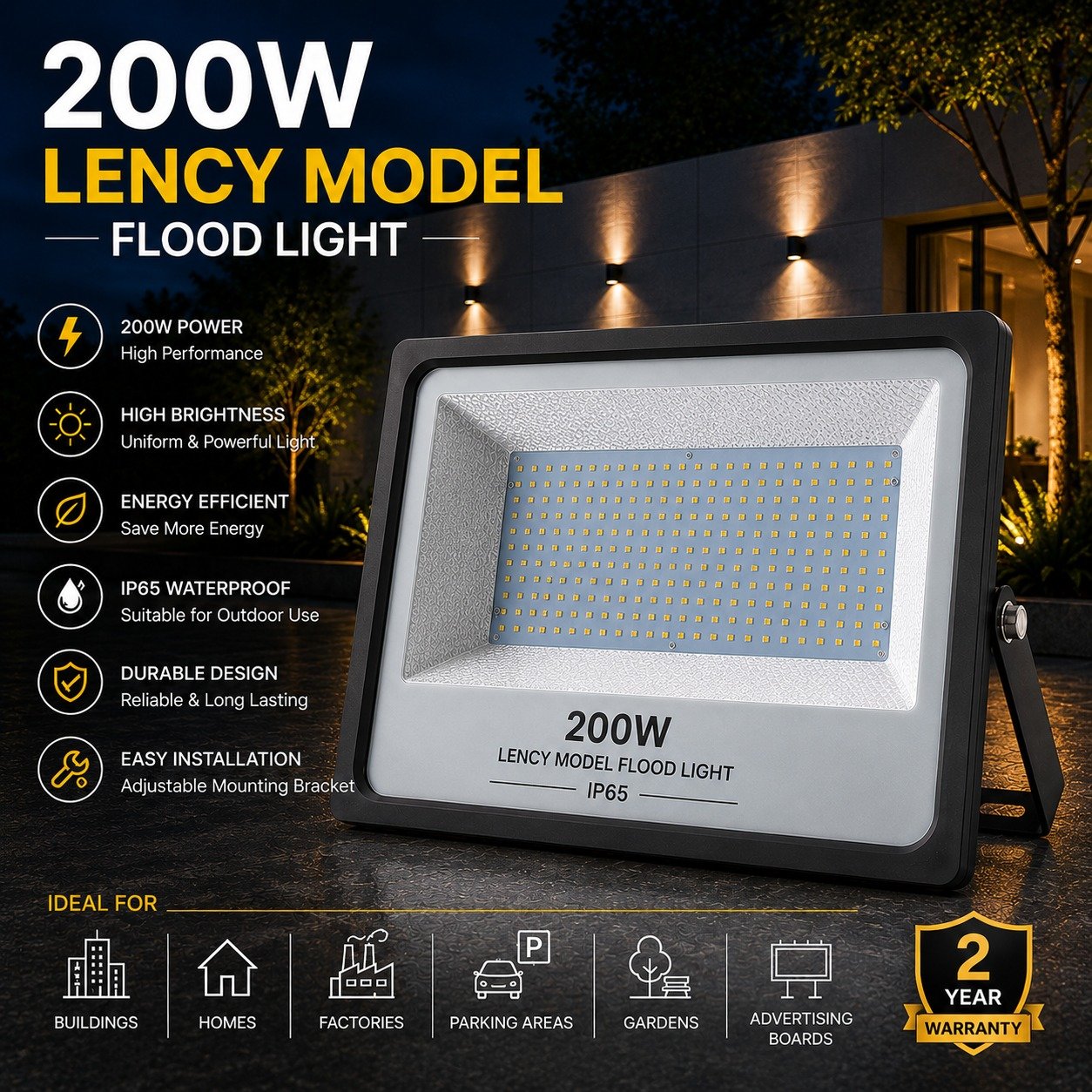 200W Lency Model Flood Light